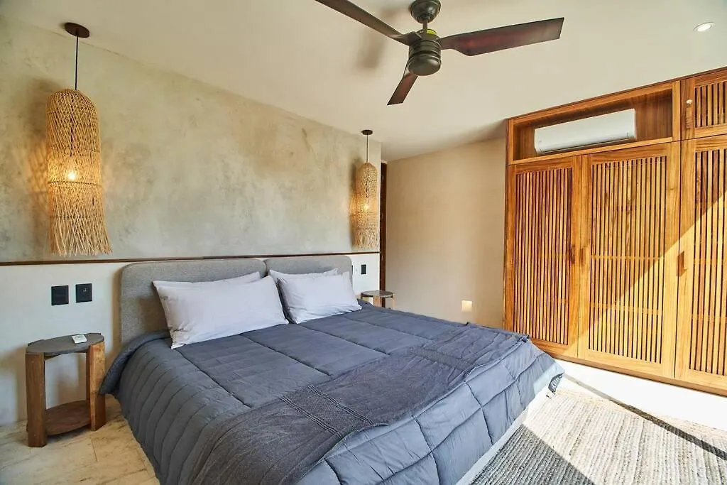 Nuuch Classy Ph W/ Private Pool/Rooftop, Aldea Zama Tulum Apartment